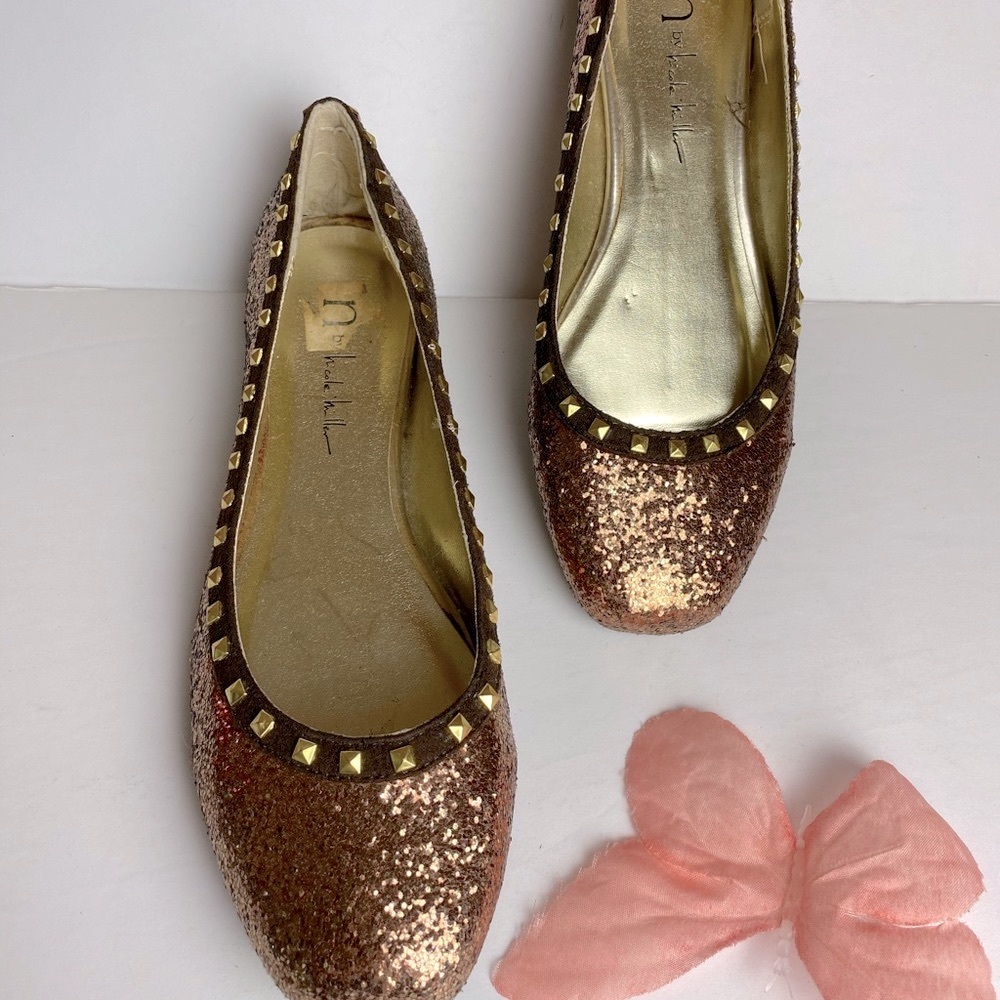 N by NICOLE HILLER Brown/Bronze Flats Size 7